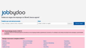 What Jobbydoo.com.br website looked like in 2020 (3 years ago)
