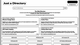 What Justadirectory.com website looked like in 2020 (3 years ago)