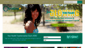 What Justglowingwithhealth.com website looked like in 2020 (3 years ago)