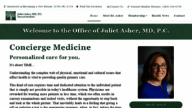 What Julietashermd.com website looked like in 2020 (3 years ago)