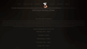 What Johnnysvictorydiner.com website looked like in 2020 (3 years ago)