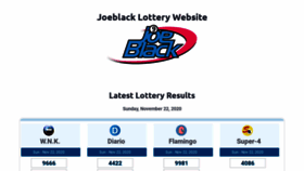 What Joeblack-lottery.com website looked like in 2020 (3 years ago)