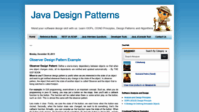 What Javadesign-patterns.blogspot.com website looked like in 2020 (3 years ago)
