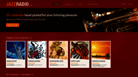 What Jazzradio.com website looked like in 2020 (3 years ago)