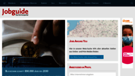 What Jobguide.de website looked like in 2020 (3 years ago)