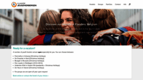 What Jeugdherbergen.be website looked like in 2020 (3 years ago)