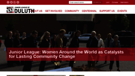 What Juniorleagueduluth.org website looked like in 2020 (3 years ago)