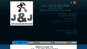 What Jandjautorecycling.com website looked like in 2020 (3 years ago)
