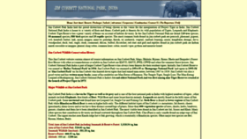 What Jimcorbettpark.com website looked like in 2020 (3 years ago)