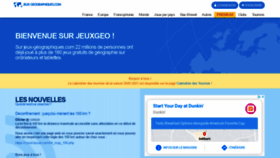 What Jeux-geographiques.com website looked like in 2020 (3 years ago)