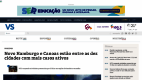 What Jornalvs.com.br website looked like in 2020 (3 years ago)