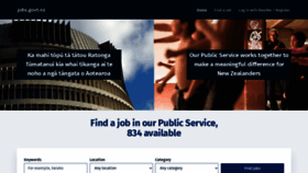 What Jobs.govt.nz website looked like in 2020 (3 years ago)
