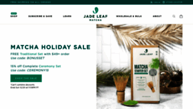 What Jadeleafmatcha.com website looked like in 2020 (3 years ago)