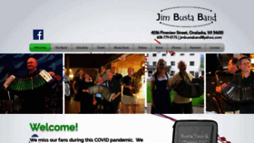 What Jimbustaband.com website looked like in 2020 (3 years ago)
