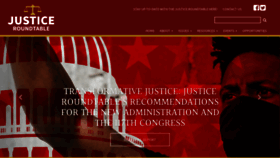 What Justiceroundtable.org website looked like in 2020 (3 years ago)