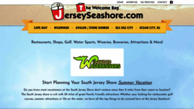 What Jerseyseashore.com website looked like in 2020 (3 years ago)