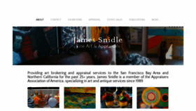 What Jamessnidlefinearts.com website looked like in 2020 (3 years ago)