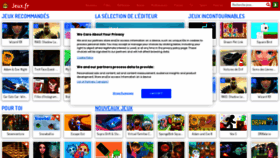 What Jeux.fr website looked like in 2020 (3 years ago)