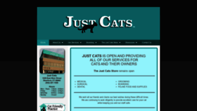 What Justcatsonline.com website looked like in 2020 (3 years ago)