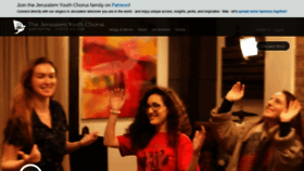 What Jerusalemyouthchorus.org website looked like in 2020 (4 years ago)