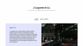 What Jcarpenterandco.com website looked like in 2020 (3 years ago)