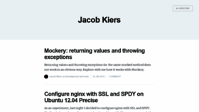 What Jacobkiers.net website looked like in 2020 (3 years ago)