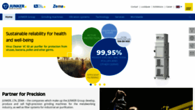 What Junker-group.com website looked like in 2020 (4 years ago)