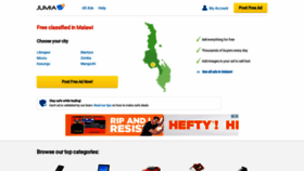 What Jumia.mw website looked like in 2020 (5 years ago)