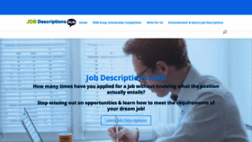 What Jobdescriptionshub.com website looked like in 2020 (3 years ago)