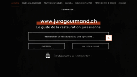 What Juragourmand.ch website looked like in 2020 (3 years ago)