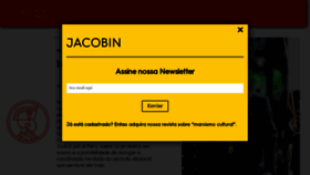 What Jacobin.com.br website looked like in 2020 (3 years ago)