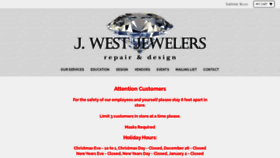 What Jwestjewelers.com website looked like in 2020 (3 years ago)