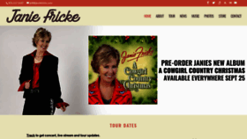 What Janiefricke.com website looked like in 2020 (3 years ago)