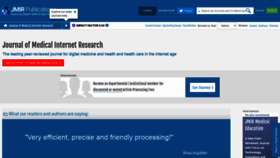 What Jmir.org website looked like in 2020 (3 years ago)