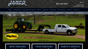 What Jarcotrucksandtrailers.com website looked like in 2020 (4 years ago)