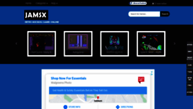 What Jamsx.com website looked like in 2020 (3 years ago)