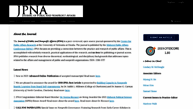What Jpna.org website looked like in 2020 (3 years ago)