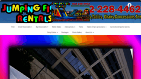What Jumpingfiestarentals.com website looked like in 2020 (3 years ago)