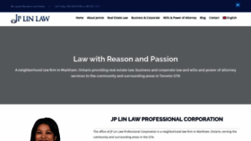 What Jplinlaw.com website looked like in 2020 (3 years ago)