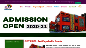 What Justkidzz.com website looked like in 2020 (3 years ago)