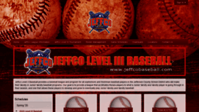 What Jeffcobaseball.com website looked like in 2020 (3 years ago)
