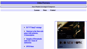 What John-ferrara.com website looked like in 2021 (3 years ago)