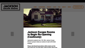 What Jacksonescaperooms.com website looked like in 2021 (3 years ago)