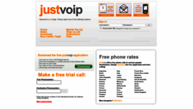 What Justvoip.com website looked like in 2021 (3 years ago)