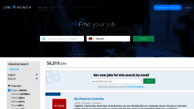 What Jobsinmunich.com website looked like in 2021 (3 years ago)