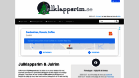 What Julklappsrim.se website looked like in 2021 (3 years ago)