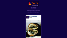 What Jayscheesesteak.com website looked like in 2021 (3 years ago)