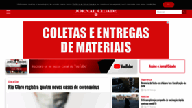 What Jornalcidade.net website looked like in 2021 (3 years ago)
