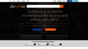 What Justparts.com website looked like in 2021 (3 years ago)