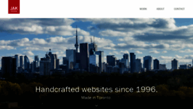 What Jakmedia.ca website looked like in 2021 (3 years ago)